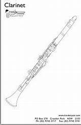 Easy Clarinet Coloring Pages sketch template