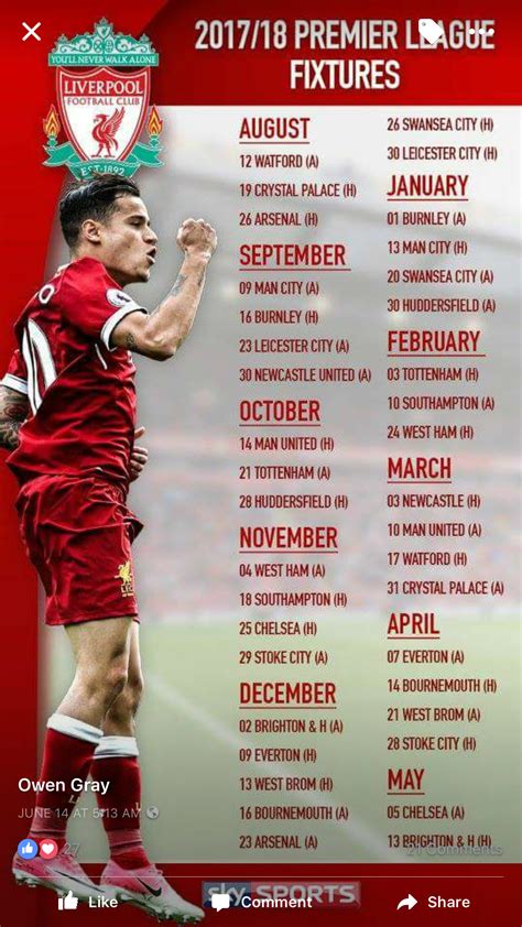 Liverpool Fixtures On Tv / Liverpool Fixtures On TV - Free Listings Guide To All Live ... - We ...