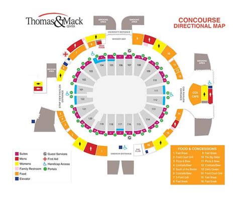 Thomas & Mack Center - Seating Chart & Capacity, UNLV Las Vegas