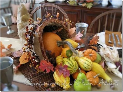 10 Cornucopia Centerpiece DIY Ideas For Thanksgiving | Cornucopia centerpiece, Fall thanksgiving ...