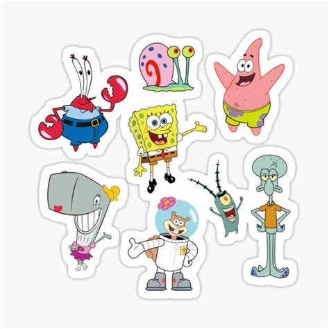 Pegatina ''Bob Esponja y Amigos' de Claire Chesnut | Spongebob friends, Spongebob birthday party ...