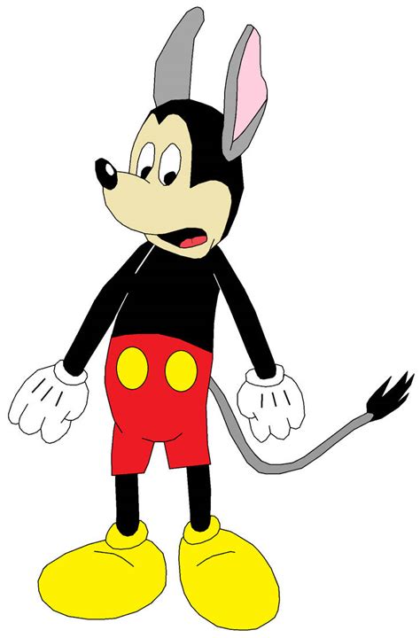 Mickey Mouse with donkey ears and tail by patemvik on DeviantArt