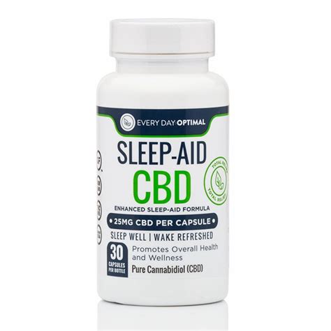 25mg Sleep Aid CBD Capsules, Pure CBD Oil with 7 Sleep