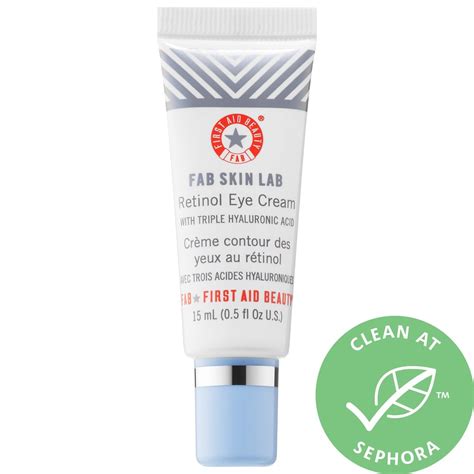 First Aid Beauty FAB Skin Lab Retinol Eye Cream with Triple Hyaluronic Acid | Best Vitamin C Eye ...