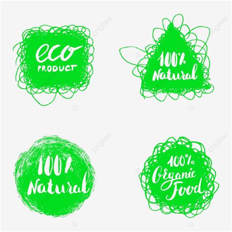 Gambar Set Label Makanan Organik, Ekologi, Stempel, Tulisan PNG dan ...