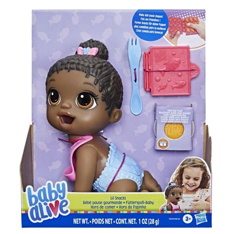 Baby Alive Lil Snacks Doll, Eats and "Poops," 8-inch Baby Doll with ...