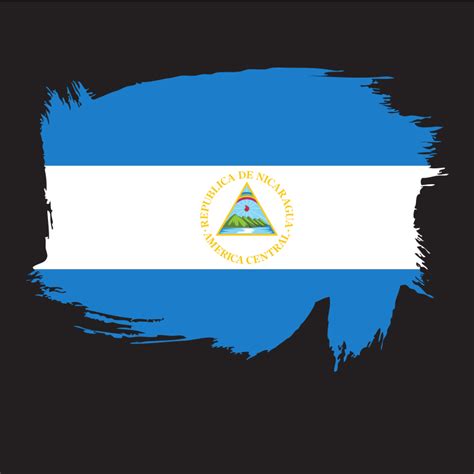 Painted flag of Nicaragua - Openclipart