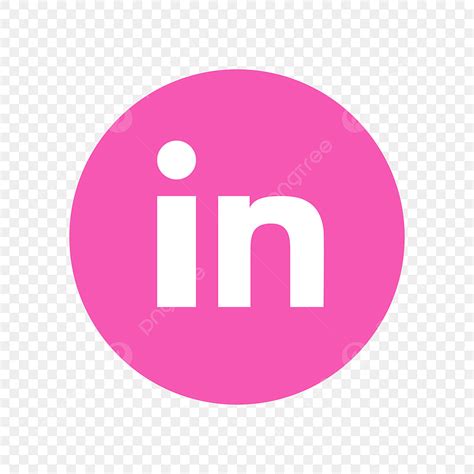 Linkedin Clipart Hd PNG, Linkedin Pink Icon With Transparent Background, Linkedin Icons ...