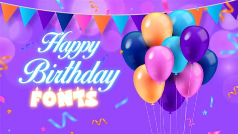 Happy Birthday Fonts [FREE / Premium] 2024 | Hyperpix