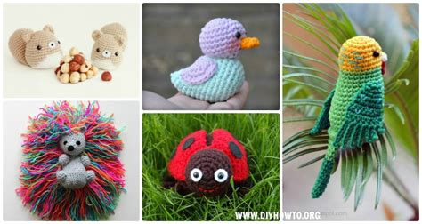 Crochet Amigurumi Garden Animal Toys Free Patterns