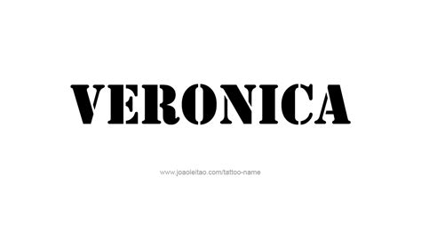 Veronica Name Tattoo Designs