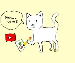 Kittydog (animation meme youtuber) - Drawception