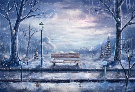 Nature Beautiful Snow Winter Park Wonderland 3d Wallpaper - Anime ...