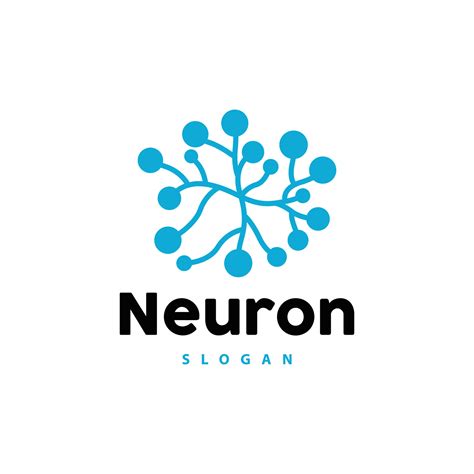 Neuron Logo, Neuron Nerve or Seaweed Vector Abstract Molecule Design, Template Illustration ...