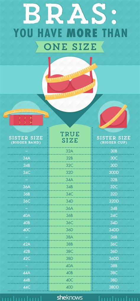 Measuring Bra Size Chart