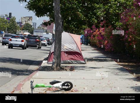 Los Angeles, California, USA 17th July 2023 A general view of atmosphere of Homeless tent on ...