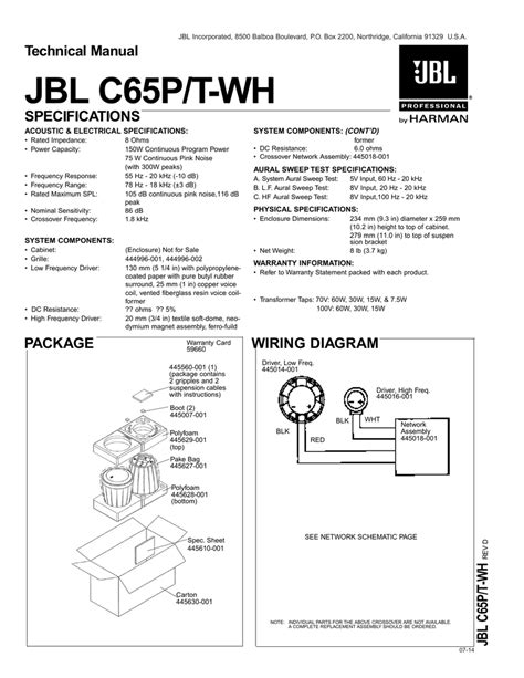 Jbl Jrx100 Wiring Diagram - Wiring Diagram