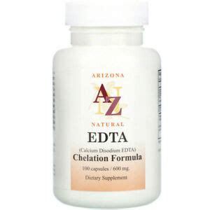 Arizona Natural Calcium Disodium EDTA Chelation Formula, 600mg - 100 Capsules 46802121017 | eBay