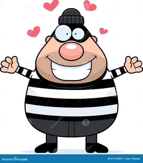 Cartoon Burglar Hug stock vector. Illustration of people - 47714094