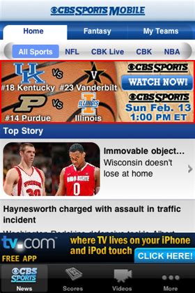 Watch CBS College Basketball Live on iPhone or iPad (UPDATED) - Sports ...