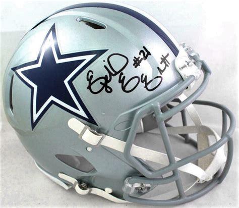 Ezekiel Elliott Autographed Dallas Cowboys PRO Speed Helmet - The ...