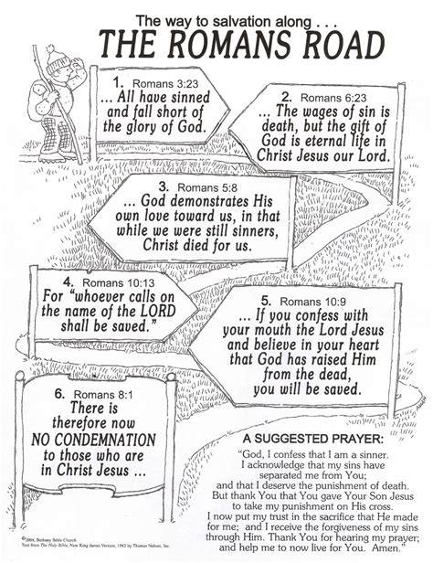 Romans Road To Salvation Printable Kjv