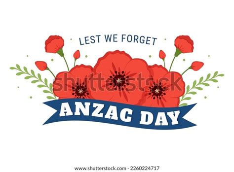 Anzac Day Lest We Forget Illustration Stock Vector (Royalty Free ...