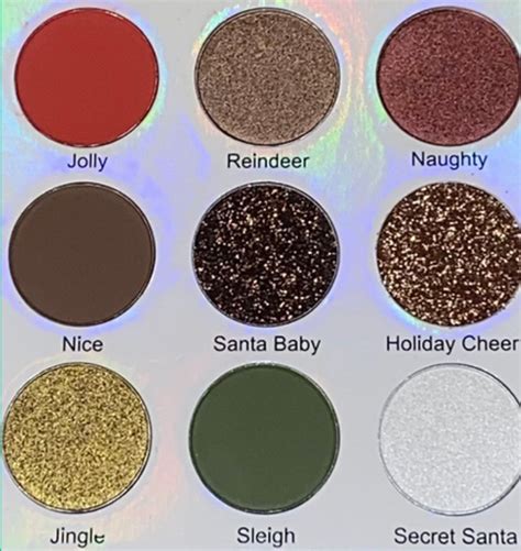 Christmas Eyeshadow Palette, Glitter Eyeshadow - Etsy