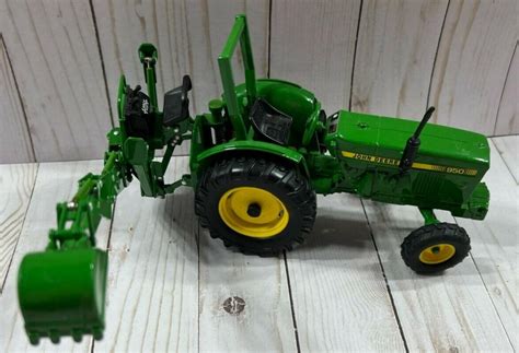 Vintage John Deere Backhoe Loader and Tractor 963-06-14 Diecast Toy | #3939639294