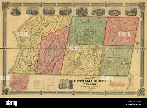 Map of Putnam County, New-York Stock Photo - Alamy