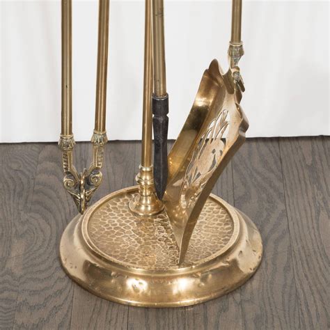 Antique Brass Fire Tool Set, France, circa 1900 For Sale at 1stdibs