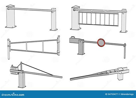 Boom Gate stock illustration. Illustration of draw, entrance - 54753477