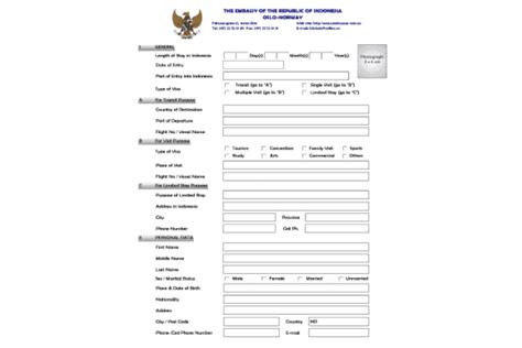 indonesia multiple entry visa application form