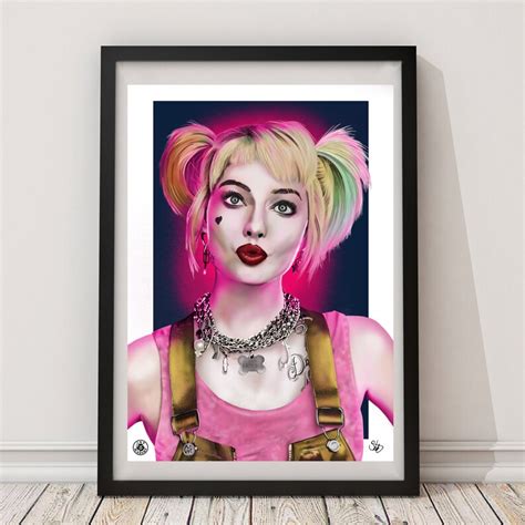 Harley Quinn Birds of Prey Art Print - Etsy