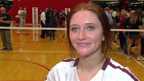 Lauren Ross Post Bellmont Volleyball Semi State 2022 - YouTube