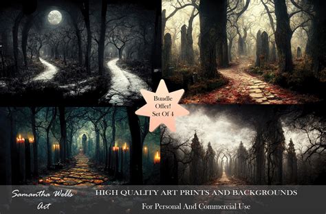 Dark Gothic Fantasy Forest Paths Digital Download/art - Etsy