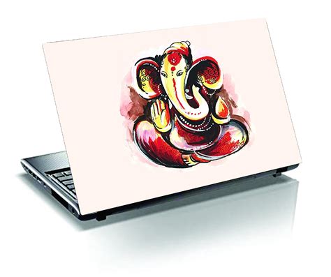 Aditya Sign® for Laptop Ganpati Bappa Stickers Vinyl Decal Cover for All Models, MacBook/Dell/HP ...