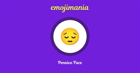 😔 Pensive Face emoji Copy & Paste - Emojimania