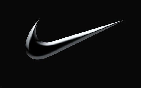 HD wallpaper: Logo, Nike, Famous Sports Brand, Dark Background, Silver ...