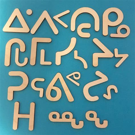 Inuktitut Wooden Syllabic Symbols - Class set – White Fox Learning