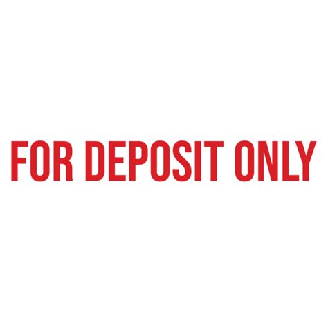 FOR DEPOSIT ONLY Stamp – DiscountRubberStamps.com