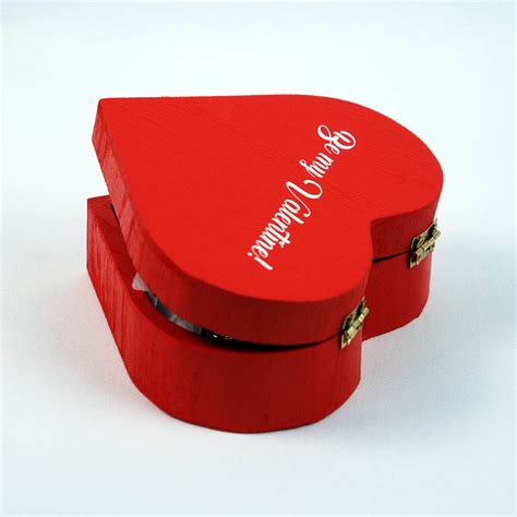 Valentines Heart Shaped Keepsake Box By Plantabox