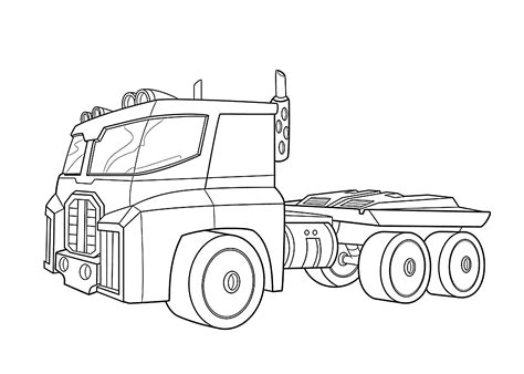 Optimus Prime Coloring Pages - Best Coloring Pages For Kids