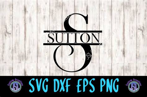 Split Letter Monogram SVG DXF EPS PNG By JSLCustomCreations | TheHungryJPEG