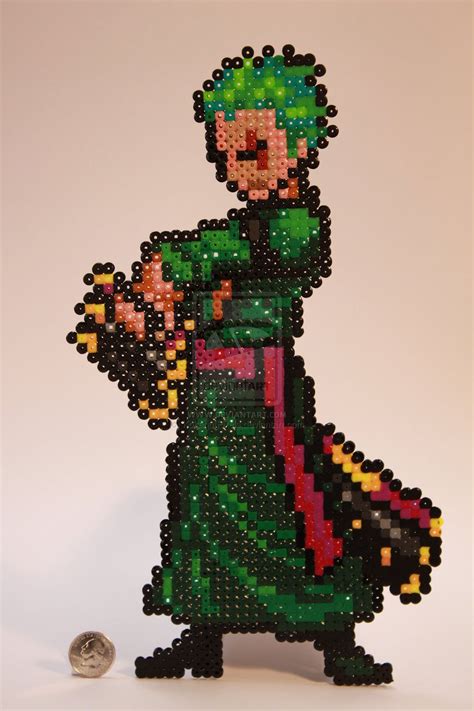 Zoro NW by KokanutPixels on deviantART | Miçangas padrão hama, Perler ...