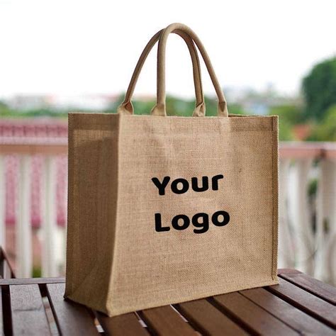 Jute Bag Custom Made Individual Name & Company Logo Business Gifts