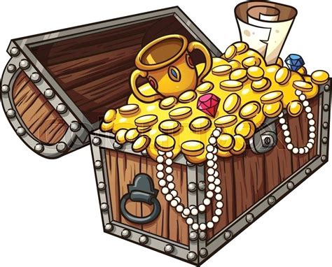 Treasure clipart treasure chest, Treasure treasure chest Transparent ...