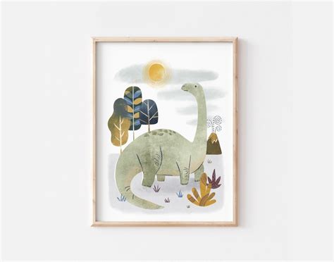 Dinosaur Nursery Print Dinosaur Art Print Dinosaur Art Boys - Etsy