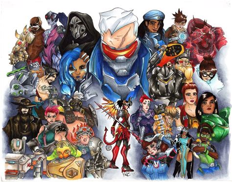 The Heroes of Overwatch Overwatch Fan Art Print - Etsy