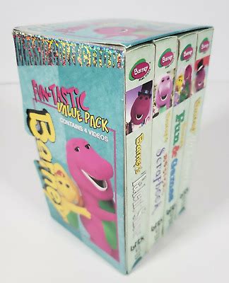 BARNEY CLASSIC COLLECTION (VHS, 4-Tape Set, 2000) Fun-tastic Value Pack £26.90 - PicClick UK